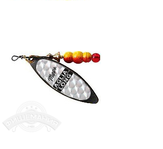 

Блесна вращающаяся Mepps Aglia Long Rainbo 0 Black