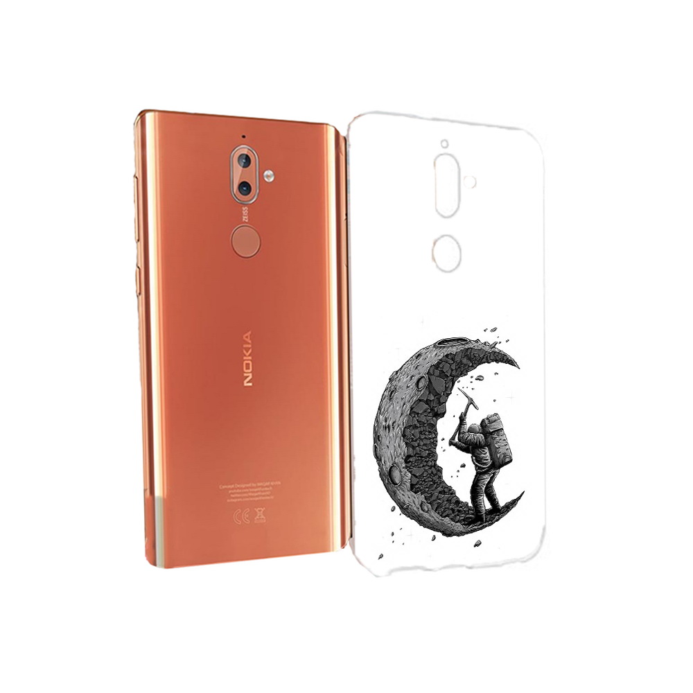 

Чехол MyPads Tocco для Nokia 9 камненная луна (PT126479.94.384), Прозрачный, Tocco