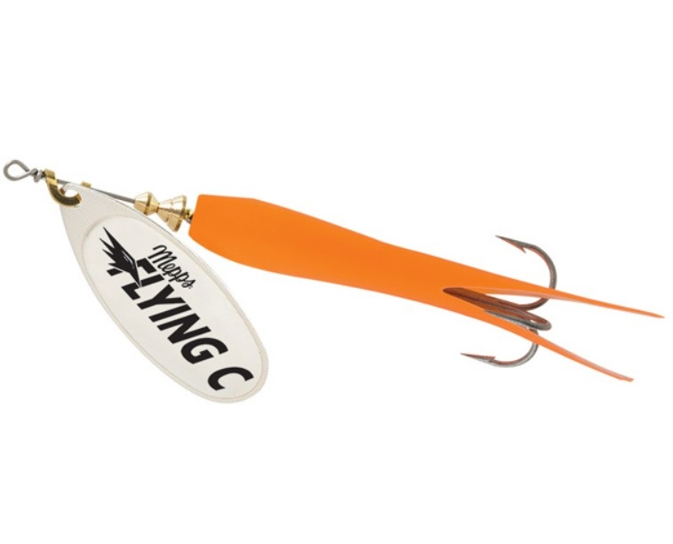

Блесна вращ. Mepps Aglia Flying C, №3 Silver/Orange
