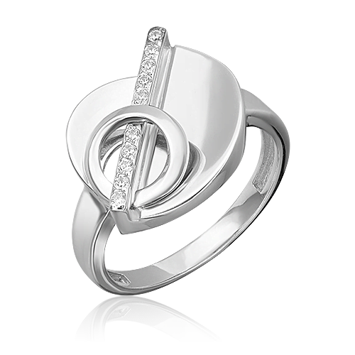 

Кольцо из серебра с фианитом р.17,5 PLATINA jewelry 01-5634-00-401-0200, 01-5634-00-401-0200