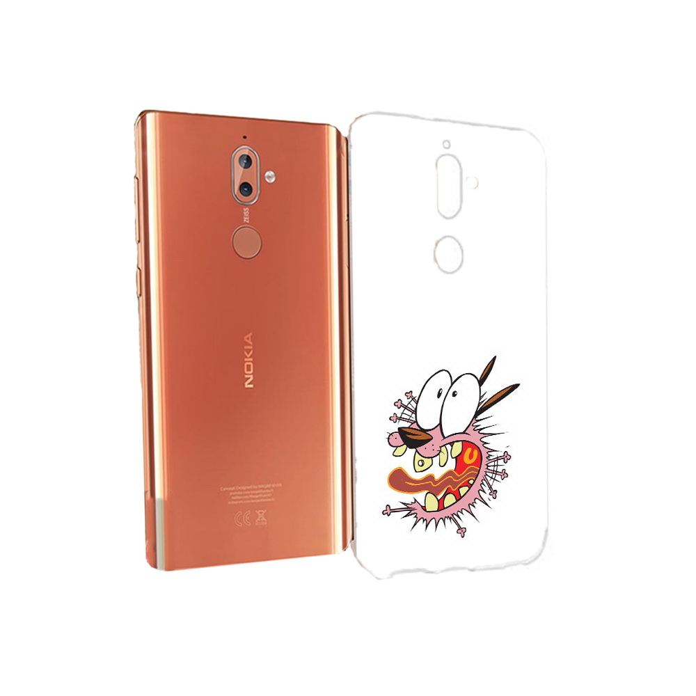 

Чехол MyPads Tocco для Nokia 9 испуганный бобик (PT126479.94.381), Прозрачный, Tocco
