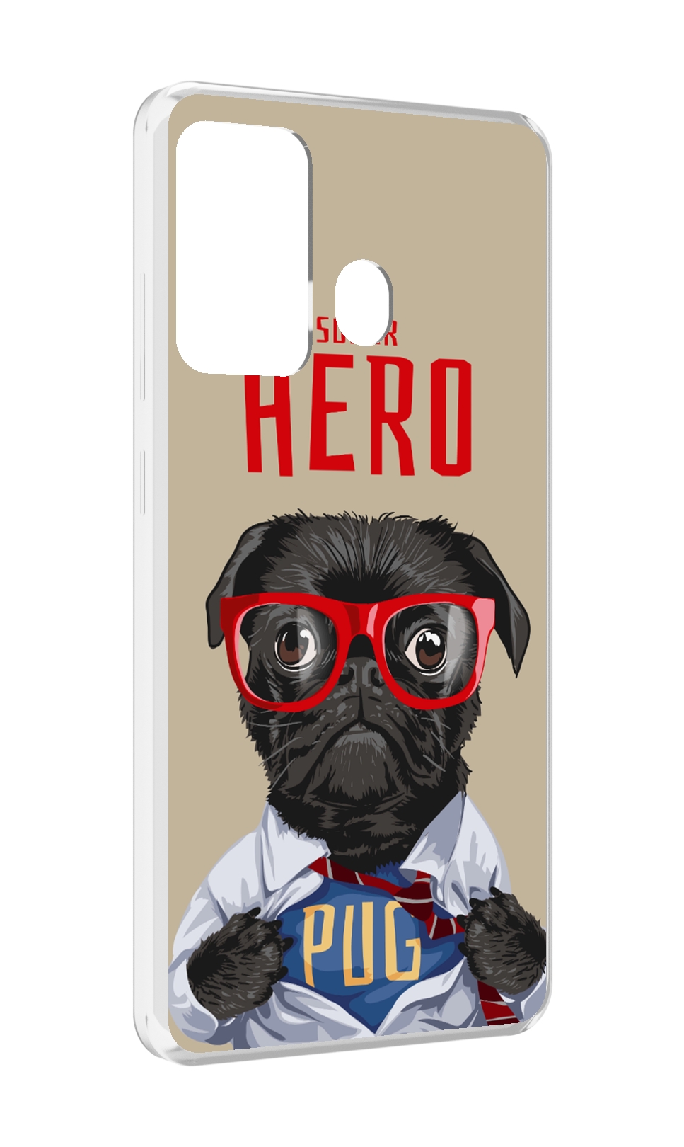 

Чехол MyPads Герой-PUG для ITEL A27 / ITEL P17, Прозрачный, Tocco