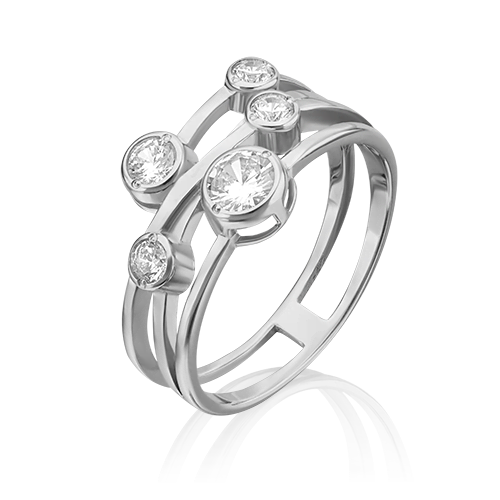 

Кольцо из серебра с фианитом р.18,5 PLATINA jewelry 01-5354-00-401-0200-69, 01-5354-00-401-0200-69