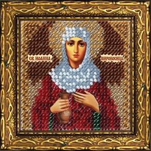 фото Вышивальная мозаика святая праведная иоанна мироносица, 6,5*6,5 см