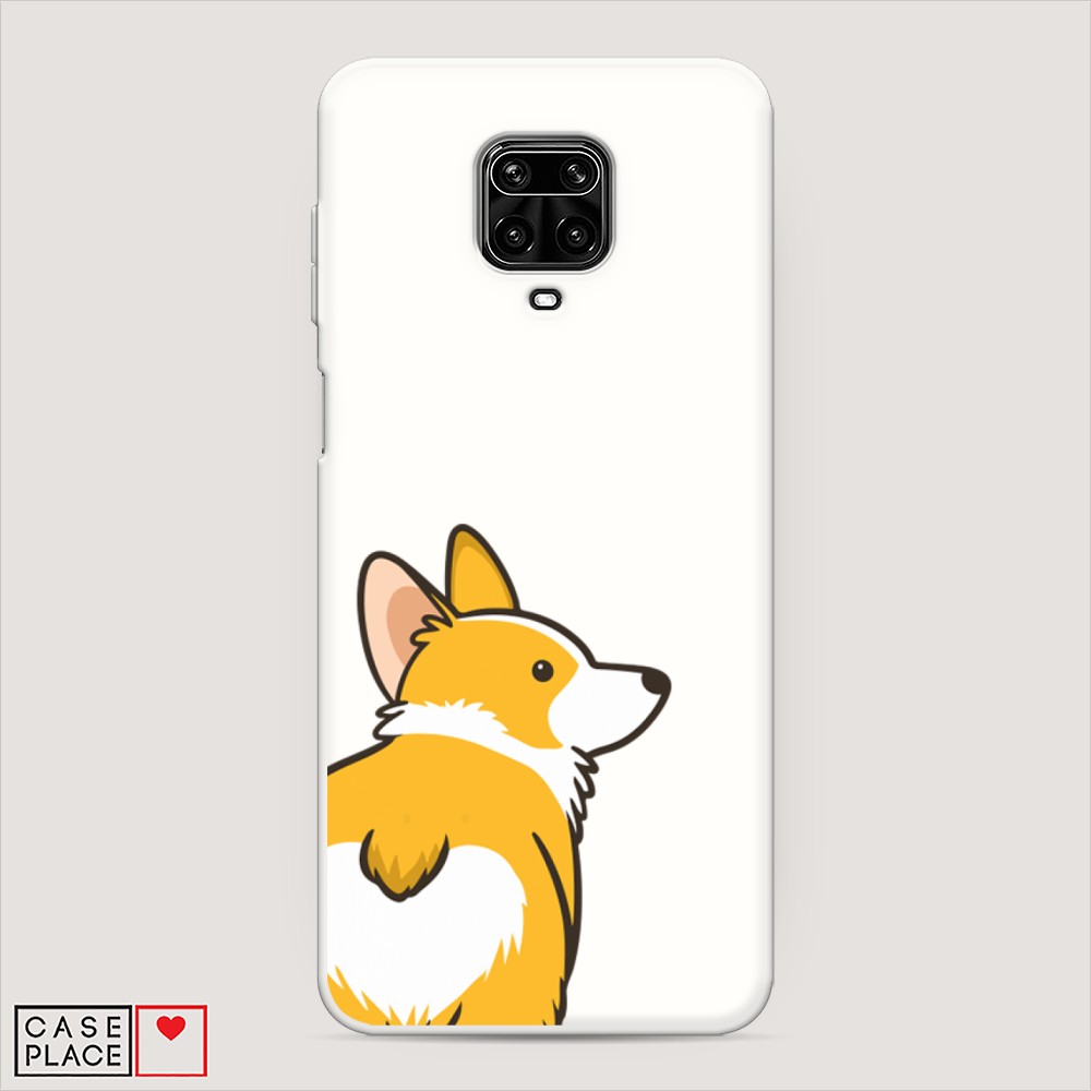 фото Матовый силиконовый чехол "корги следуй за мной" на xiaomi redmi note 9s awog