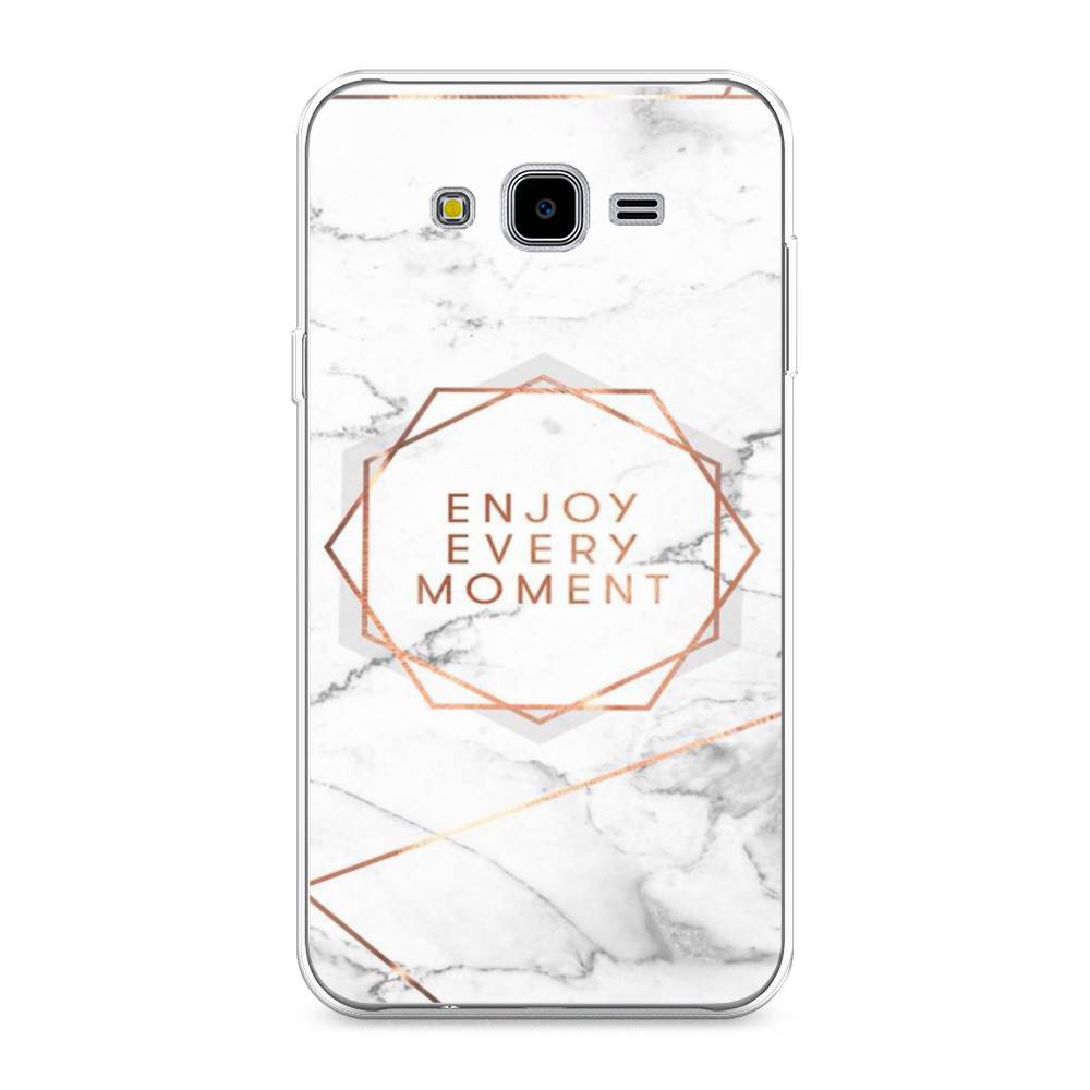 фото Чехол awog "enjoy every moment мрамор" для samsung galaxy j7 neo