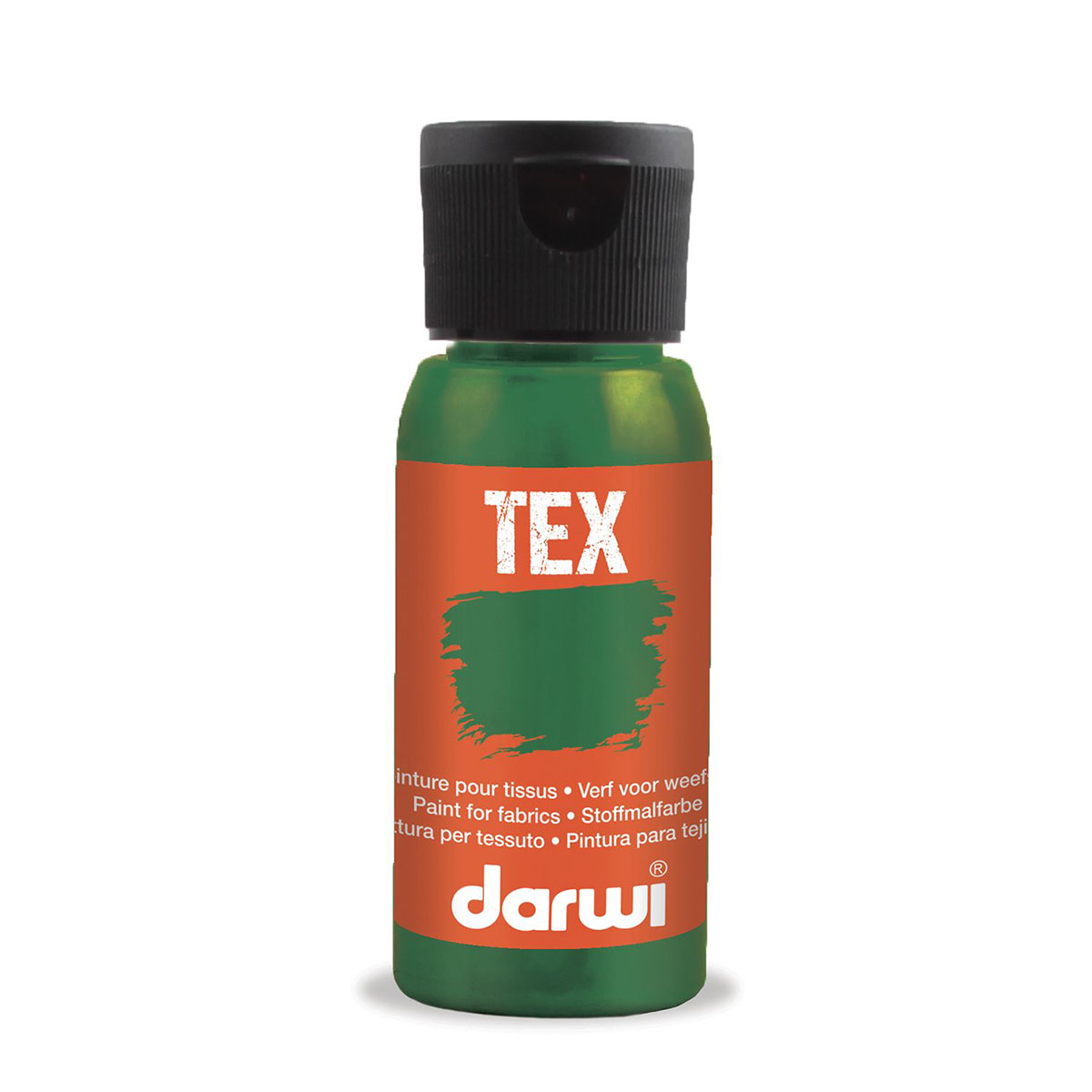 Краска для ткани Darwi TEX DA0100050, 50 мл 643 зеленый мох