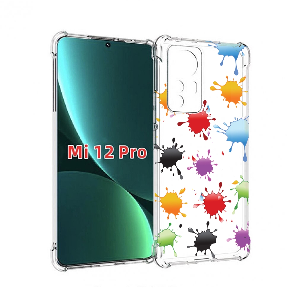 

Чехол MyPads кляксы для Xiaomi 12S Pro, Прозрачный, Tocco