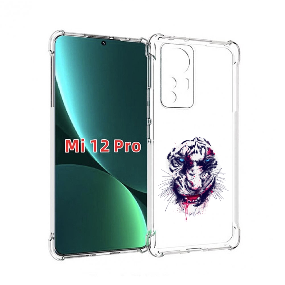 

Чехол MyPads безумный тигр для Xiaomi 12S Pro, Прозрачный, Tocco
