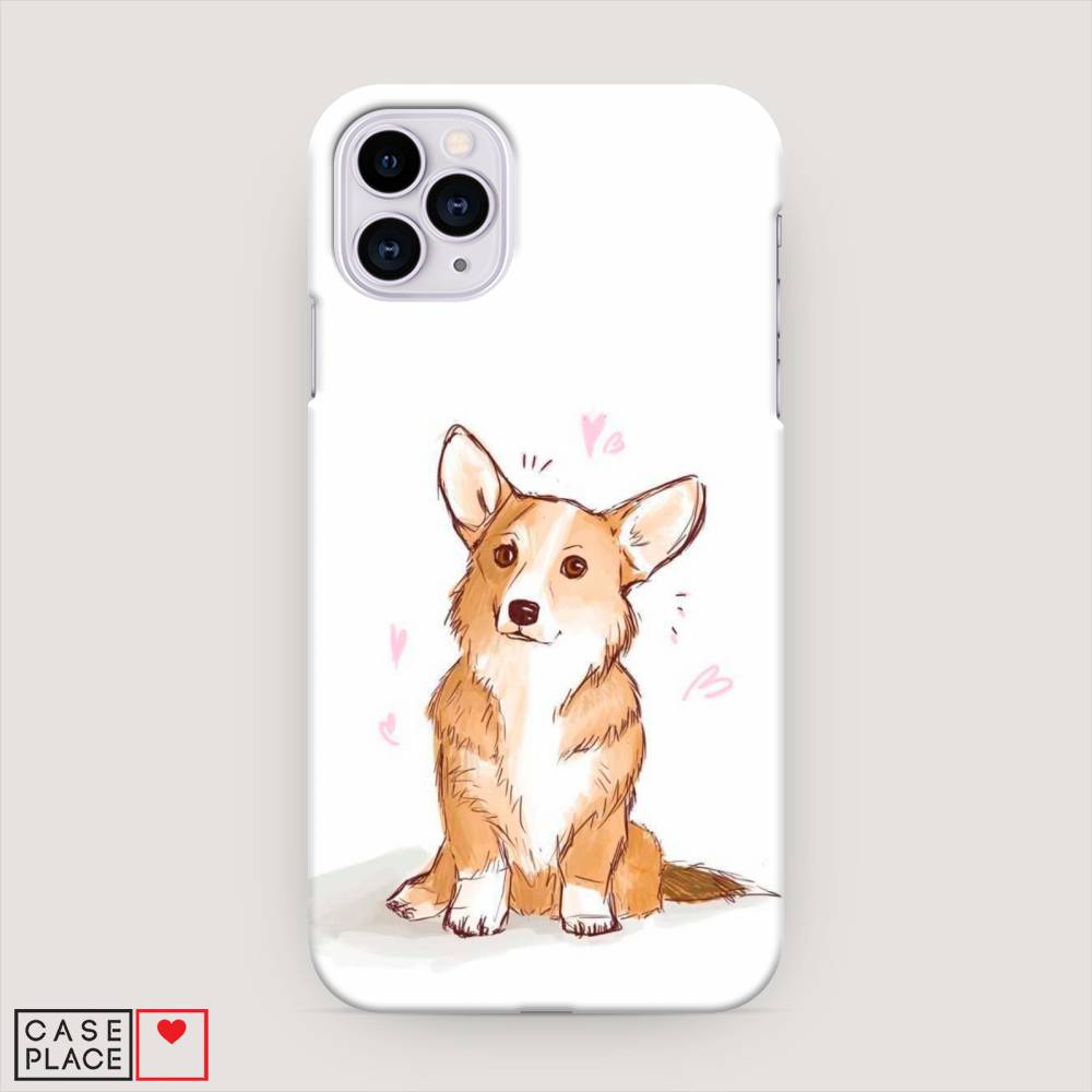 

Пластиковый чехол "Корги любовь" на Apple iPhone 11 Pro, 12320-1