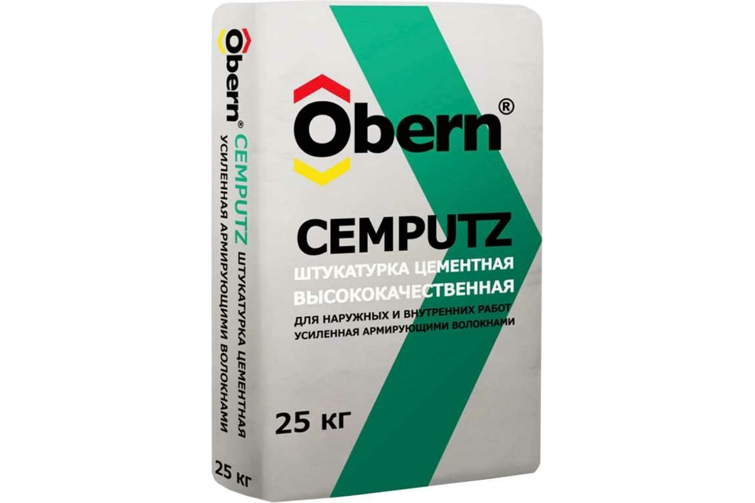 

Obern Штукатурка цементная CEMPUTZ с фиброй 25кг 18598, Серый