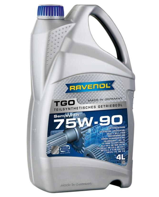 

Масло трансмиссионное Ravenol полусинтетическое 75w90 Tgo Gl-5 4л