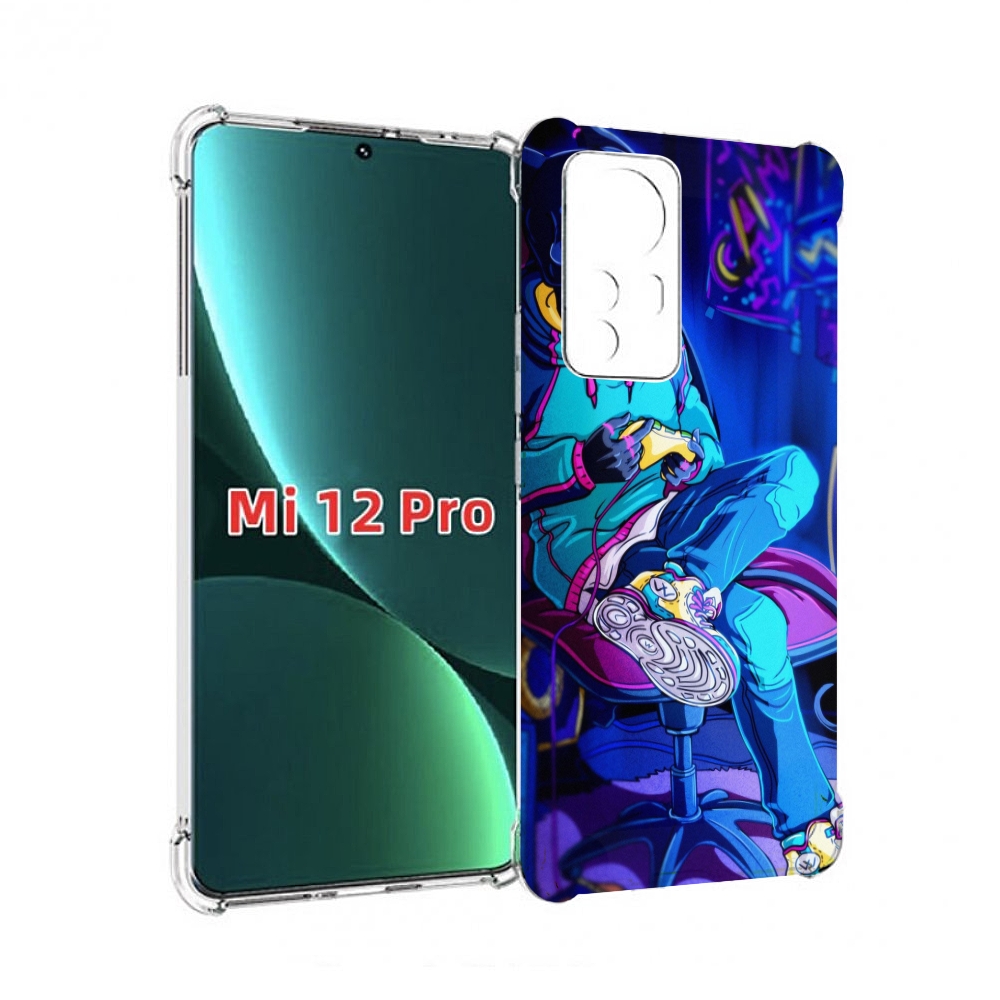 

Чехол MyPads киберпанк игрок для Xiaomi 12S Pro, Прозрачный, Tocco