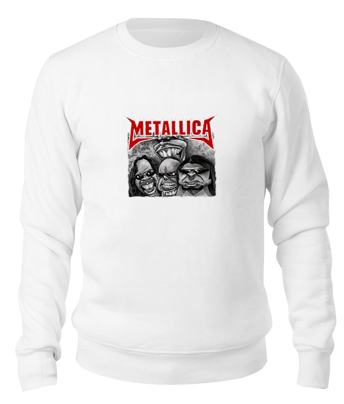 

свитшот унисекс Printio Metallica белый M, Metallica