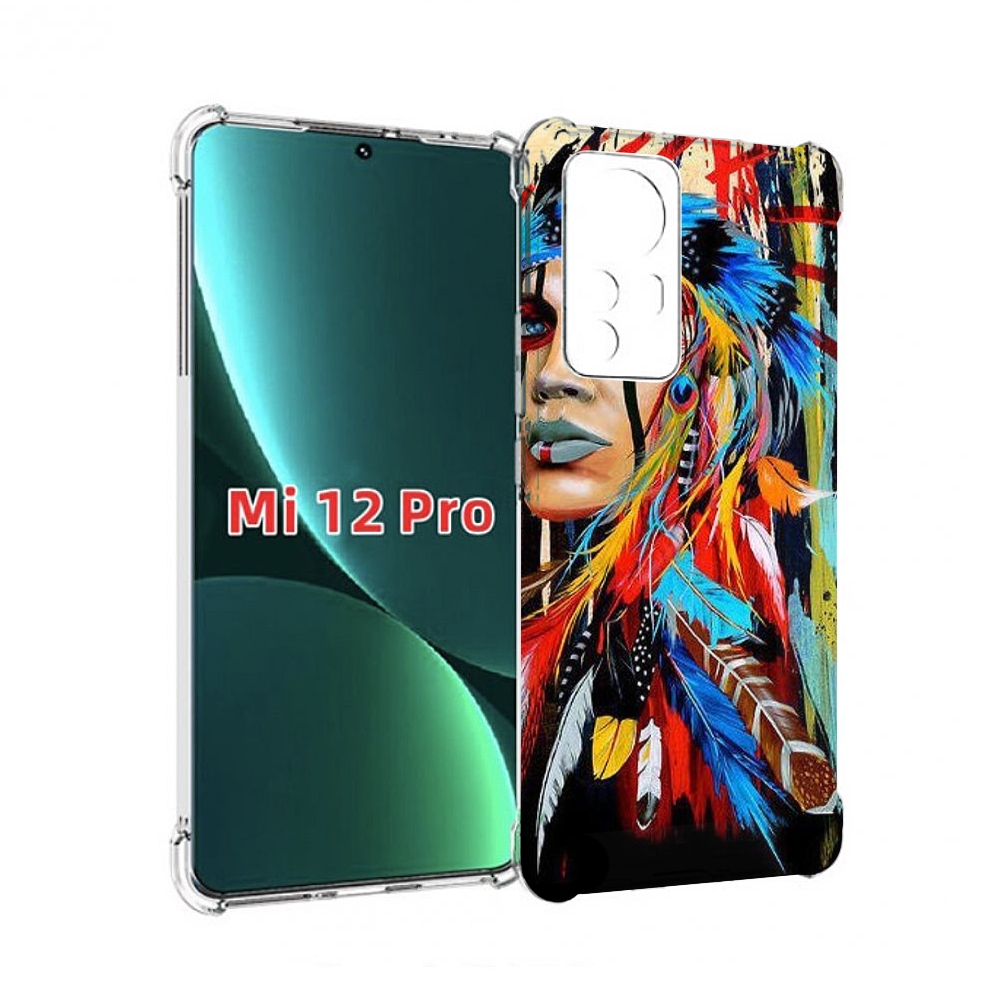 

Чехол MyPads индеец расписной для Xiaomi 12S Pro, Прозрачный, Tocco