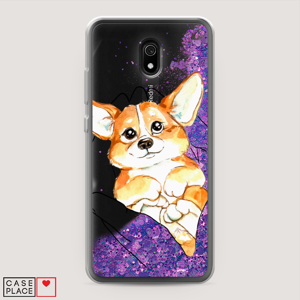 

Чехол Awog на Xiaomi Redmi 8A "Корги в ладошках", Разноцветный, 37292-1