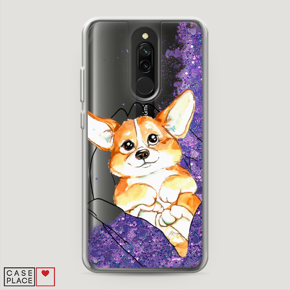 

Чехол Awog на Xiaomi Redmi 8 "Корги в ладошках", Разноцветный, 37192-1