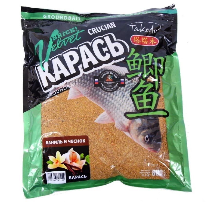 

Прикормка BRICK Velvet Takedo (Карась, ваниль и чеснок), Brick Velvet