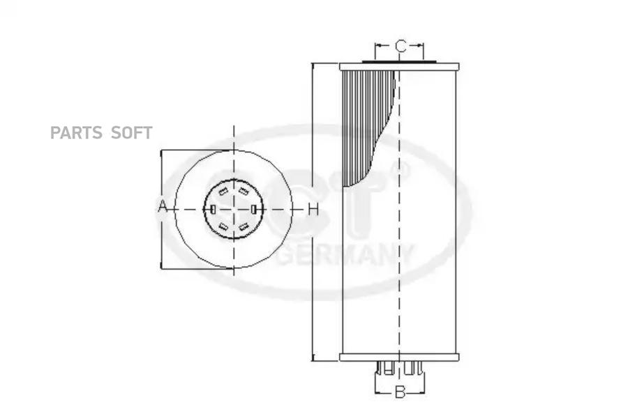 SCT GERMANY SH4771P Масляный фильтр SH4771P SKODA YETI 2.0D 11-. SUPERD. OCTAVIA 1.9D. 2.0