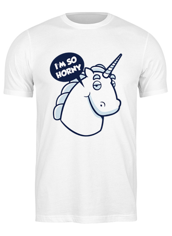 

Футболка мужская Printio Единорог (unicorn) белая L, Белый, Единорог (unicorn)
