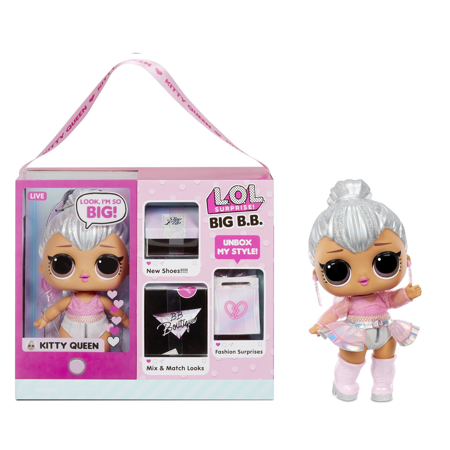 Кукла L.O.L. Surprise Big Baby Kitty Queen - Большая Малышка Принцесса Китти пазл maxi baby toys тройные что получится 3эл