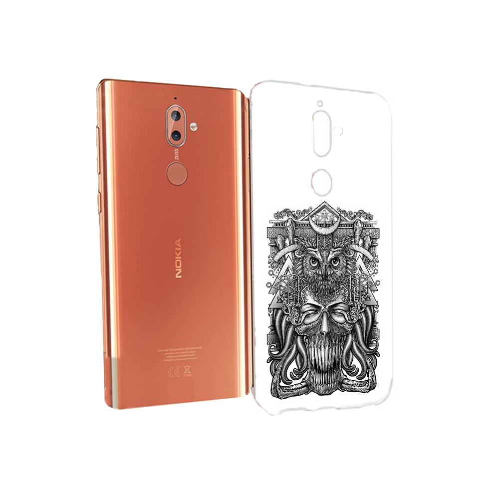 

Чехол MyPads Tocco для Nokia 9 зубастая сова (PT126479.94.369), Прозрачный, Tocco
