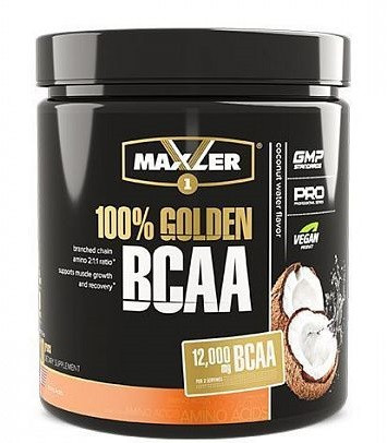 фото Bcaa maxler, 100% golden bcaa, 210г (кокосовая вода)