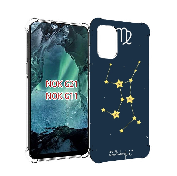 

Чехол Mypads Знак-Зодиака-Дева-3 Для Nokia G11/G21, Прозрачный, Tocco