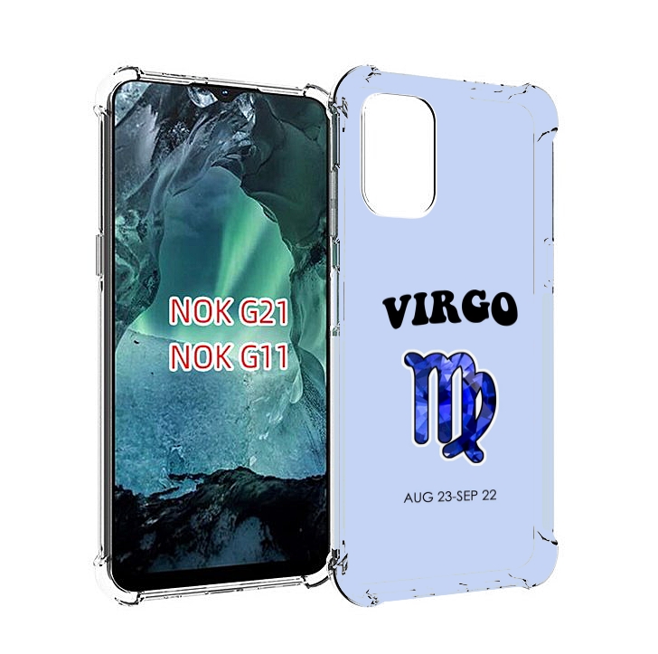 

Чехол Mypads Знак-Зодиака-Дева-1 Для Nokia G11/G21, Прозрачный, Tocco