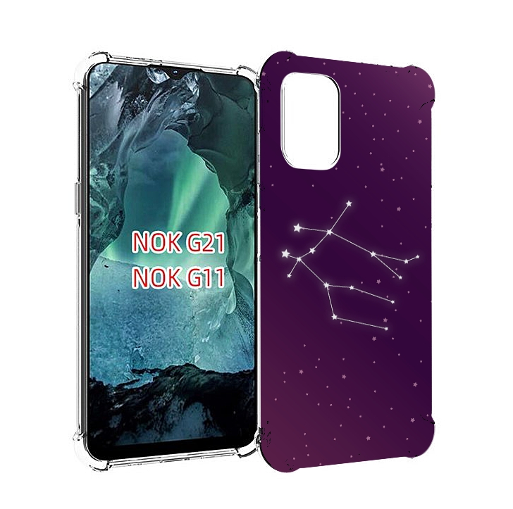 

Чехол Mypads Знак-Зодиака-Близнецы-4 Для Nokia G11/G21, Прозрачный, Tocco