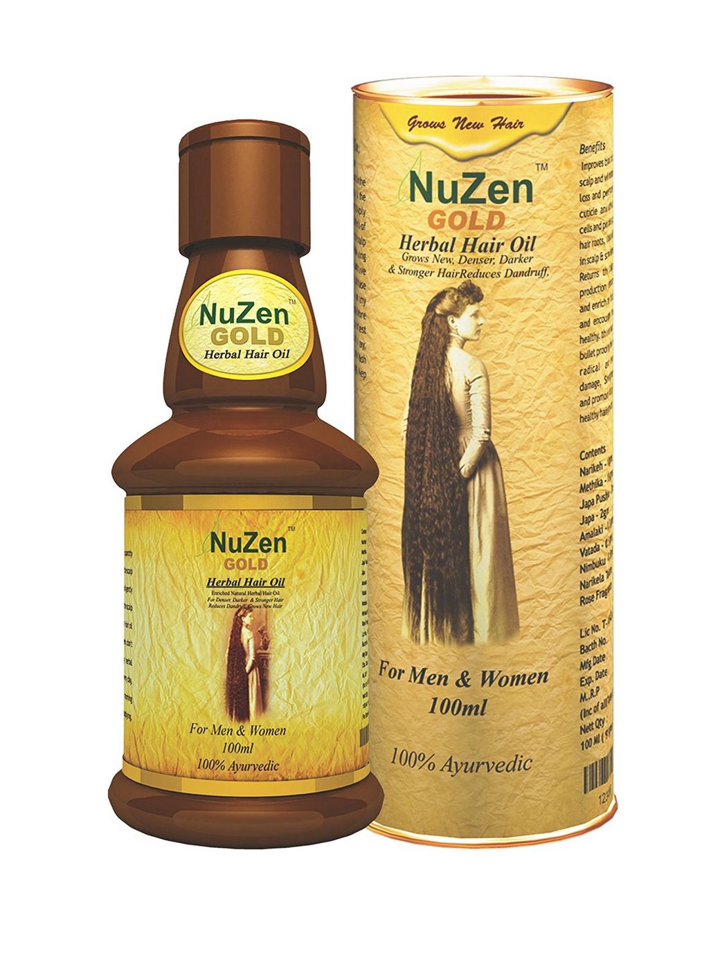 Купить Масло Nuzen Gold для роста оздоровления и остановки выпадения волос Нузен 1 шт, Nuzen Gold Масло для роста, оздоровления и остановки выпадения волос, 1 шт.