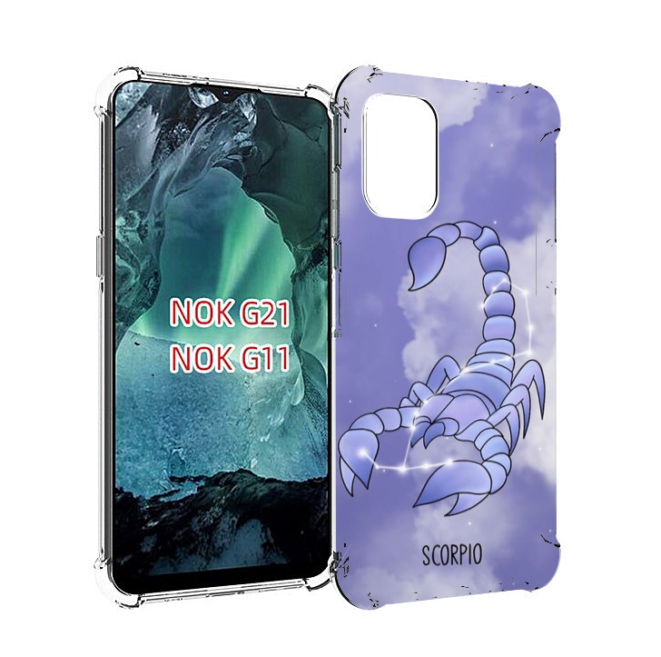 

Чехол Mypads Знак Зодиака Скорпион 2 Для Nokia G11/G21, Прозрачный, Tocco