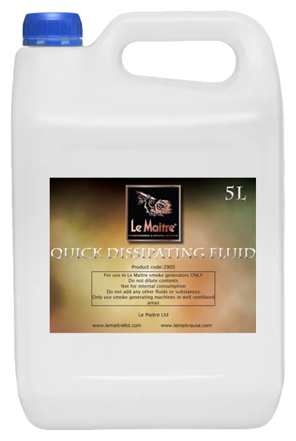 Жидкость для генератора дыма Le Maitre QUICK DISSIPATING FLUID 5L