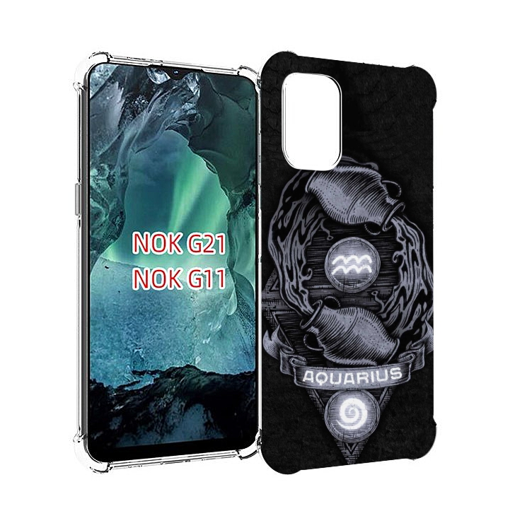

Чехол Mypads Знак Зодиака Водолеи 6 Для Nokia G11/G21, Прозрачный, Tocco