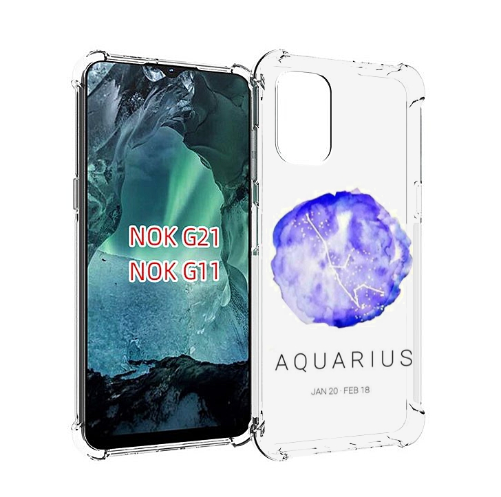 

Чехол Mypads Знак Зодиака Водолеи 5 Для Nokia G11/G21, Прозрачный, Tocco