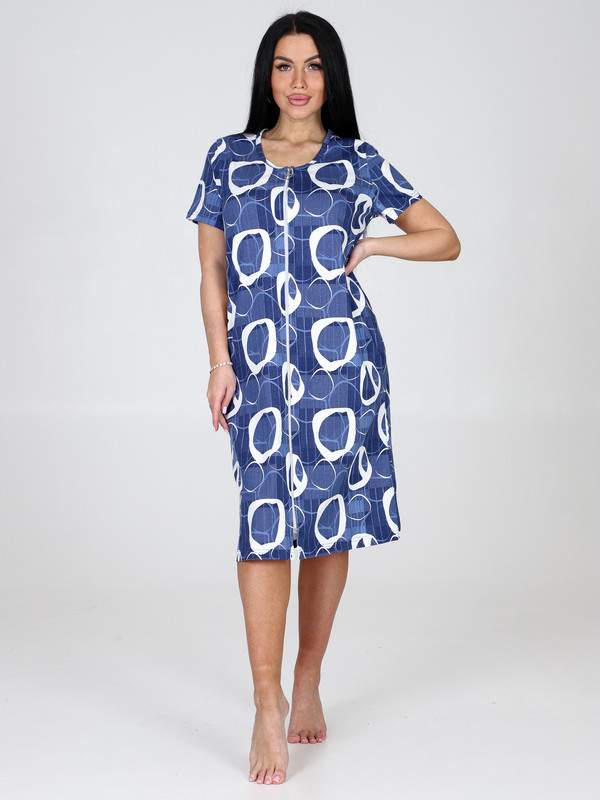 Халат женский Home Style 2307-Х синий 56 RU 1316₽