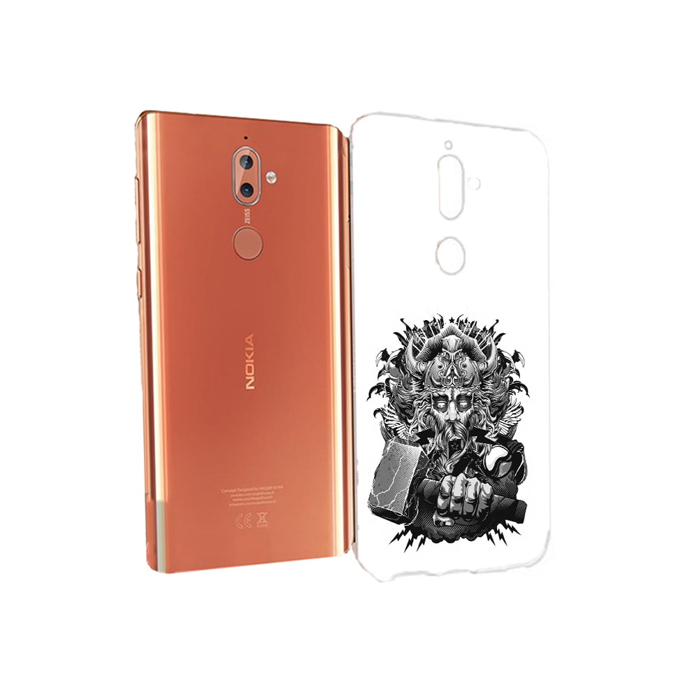 

Чехол MyPads Tocco для Nokia 9 злой тор (PT126479.94.363), Прозрачный, Tocco