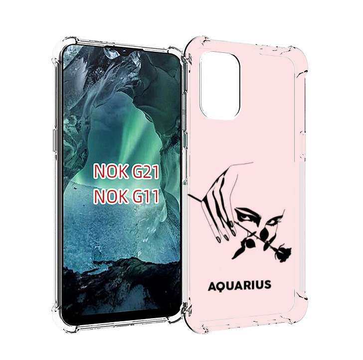 

Чехол Mypads Знак Зодиака Водолеи 3 Для Nokia G11/G21, Прозрачный, Tocco