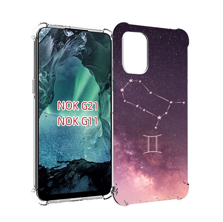 

Чехол Mypads Знак Зодиака Близнецы 5 Для Nokia G11/G21, Прозрачный, Tocco
