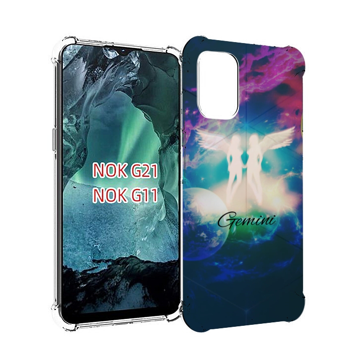 

Чехол Mypads Знак Зодиака Близнецы 3 Для Nokia G11/G21, Прозрачный, Tocco