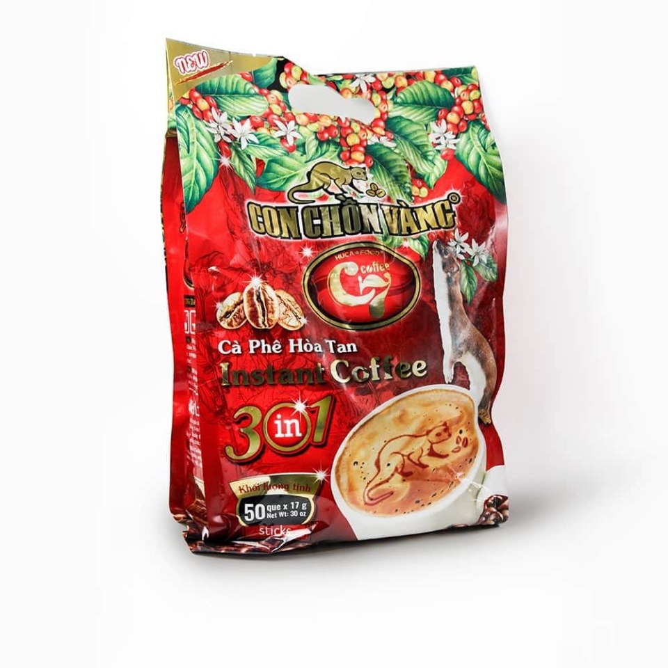 

Кофе растворимый HUCA FOOD Golden Weasel Instant coffee 3 in 1 Золотой ЧОН