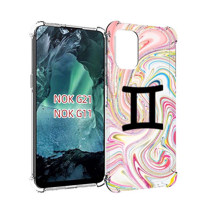 

Чехол Mypads Знак Зодиака Близнецы 2 Для Nokia G11/G21, Прозрачный, Tocco