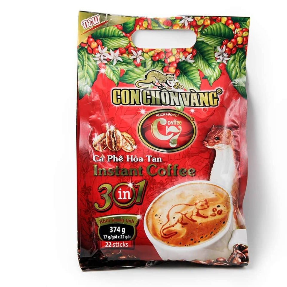 

Кофе растворимый HUCA FOOD Golden Weasel Instant coffee 3 in 1 Золотой ЧОН