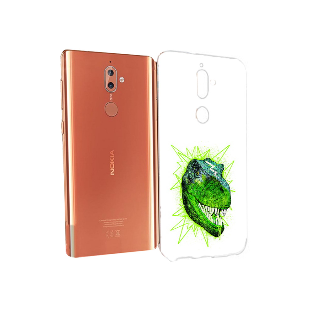 

Чехол MyPads Tocco для Nokia 9 зеленый динозавр (PT126479.94.358), Прозрачный, Tocco