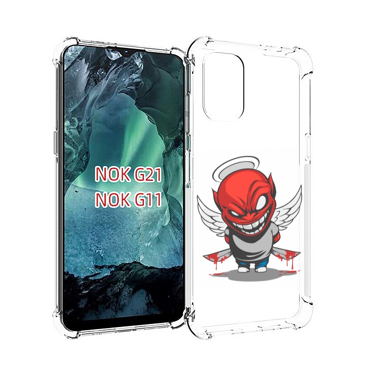 

Чехол Mypads Злой-Ангел Для Nokia G11/G21, Прозрачный, Tocco
