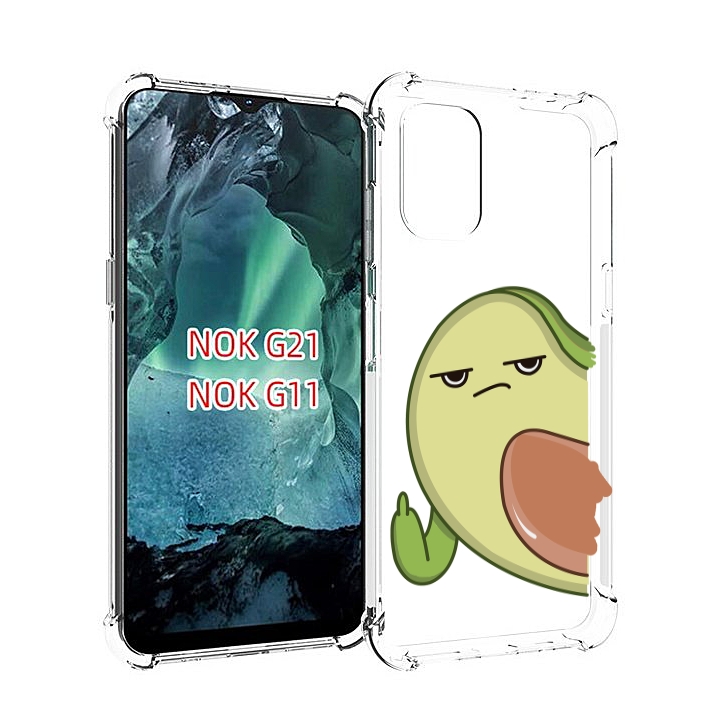 

Чехол Mypads Злой-Авокадо Для Nokia G11/G21, Прозрачный, Tocco
