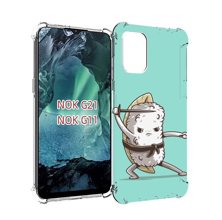 

Чехол Mypads Злой Суши Детский Для Nokia G11/G21, Прозрачный, Tocco
