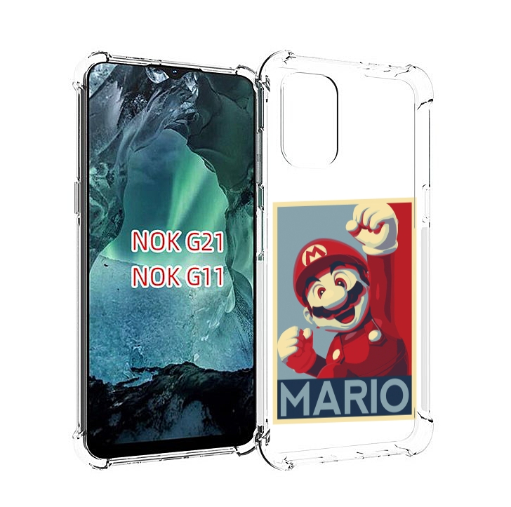 

Чехол Mypads Злой Марио Для Nokia G11/G21, Прозрачный, Tocco