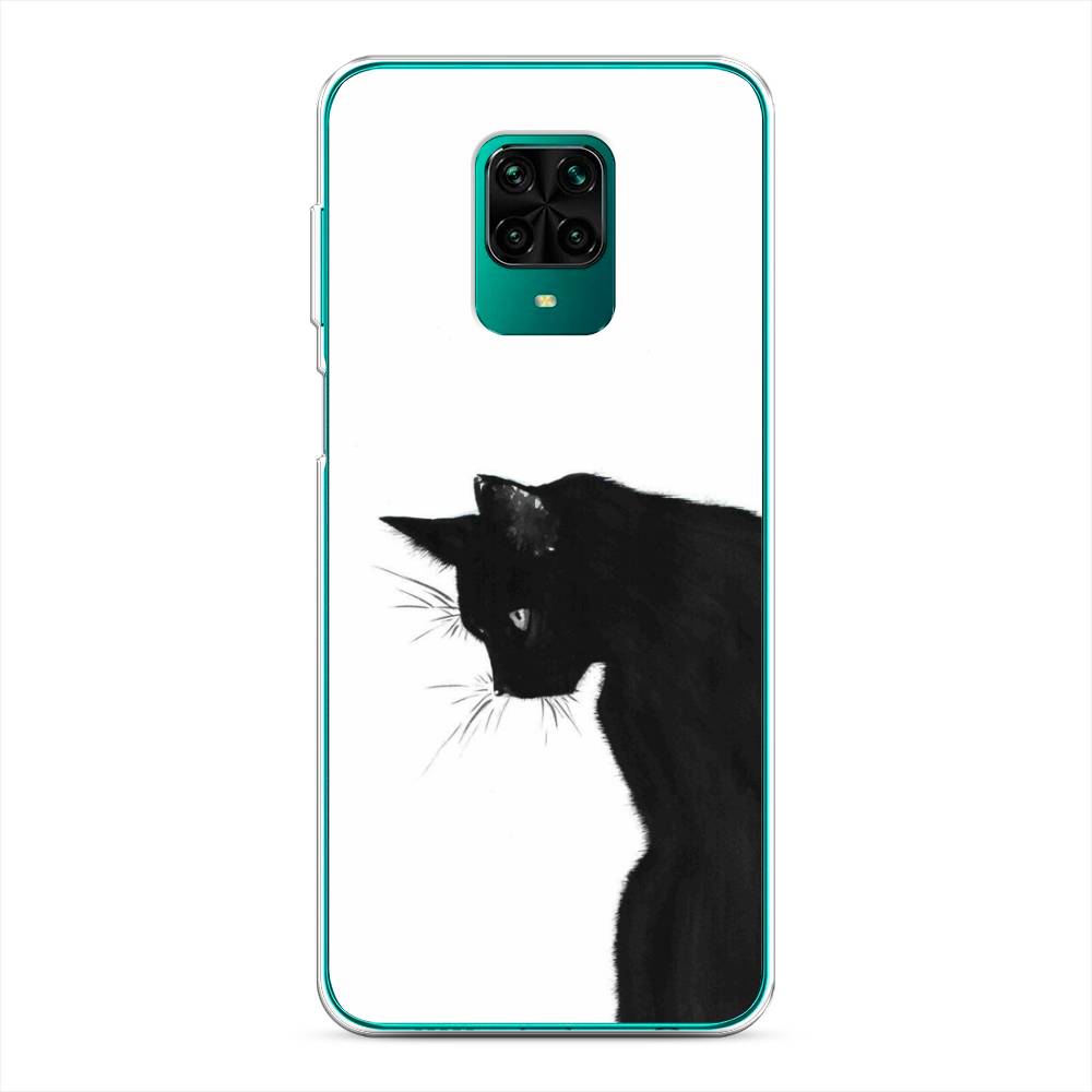 фото Силиконовый чехол "black cat" на xiaomi redmi note 9 pro awog