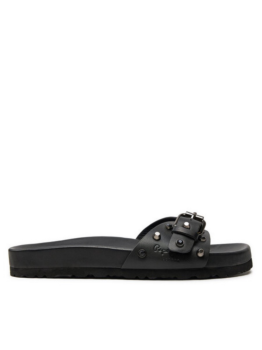 Сабо женские Pepe Jeans London Oban Studs PLS80002 черные 36 EU